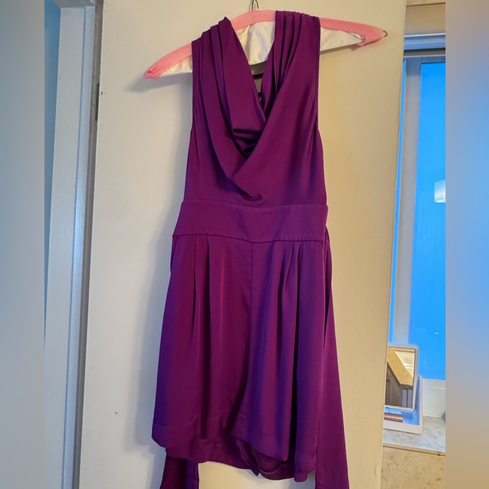 Catherine Malandrino Purple Jumpsuit